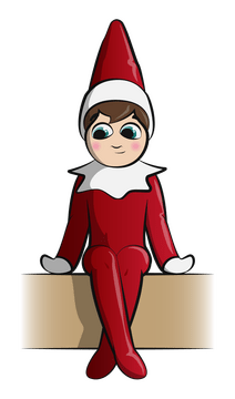 Elf on the shelf clipart