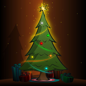 Christmas tree vector