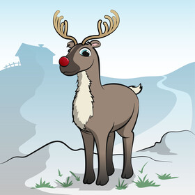 Rudolph head vector free download