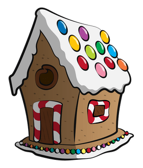 Gingerbread house clipart
