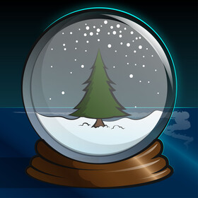 Snow globe vector