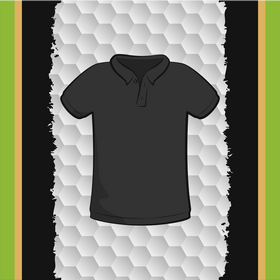 Golf shirt vector