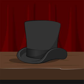 Top hat vector
