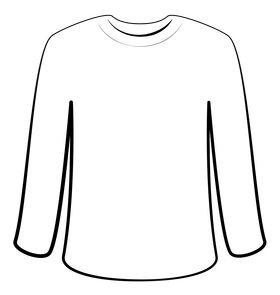 Long sleeve t shirt clip art hotsell