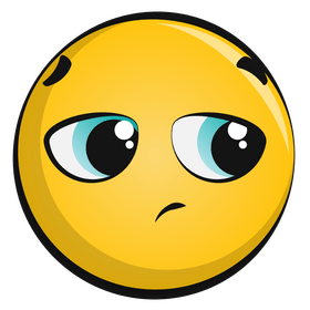 Disappointed emoji, emoticon, smiley clipart