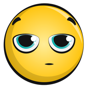 Annoyed emoji, emoticon, smiley clipart