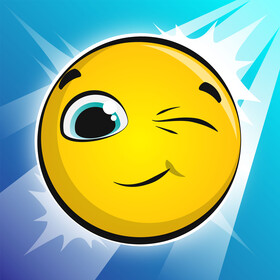 Wink emoji, emoticon, smiley vector