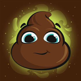 Poop emoji, emoticon, smiley vector