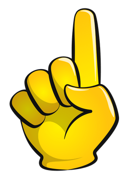 Pointing up emoji, emoticon clipart