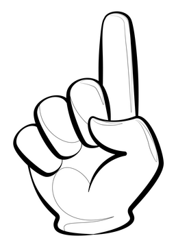 Emoticon Finger Pointing Up Clipart - novodoor.com.tr