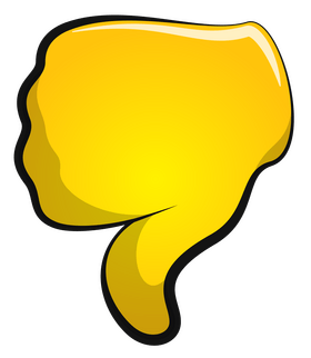 Thumbs down emoji, emoticon clipart