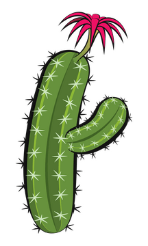 Cactus flower clipart