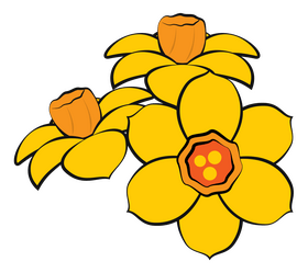 Jonquil flower clipart