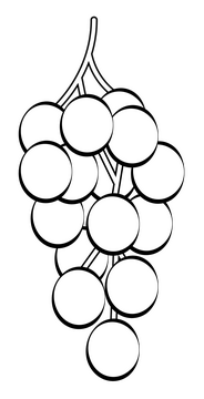 Grapes Black And White Clipart Free Download