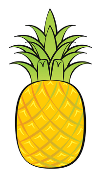 Pineapple fruit clipart