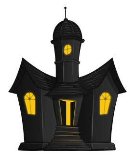 Halloween haunted house clipart free download