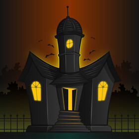 Haunted house vector