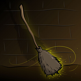 Witch broom vector