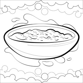 Cranberry sauce black and white vector