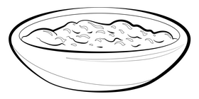 Cranberry sauce drawing black and white clipart