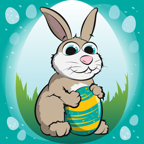 Easter bunny vector