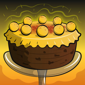 Simnel cake vector