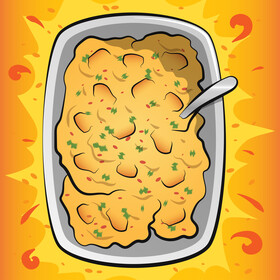 Thanksgiving stuffing vector