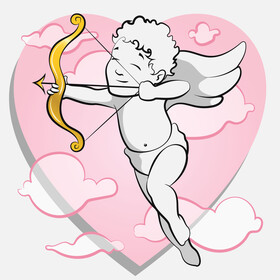 Valentines Day Cupid vector