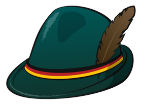Oktoberfest alpine hat clipart