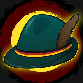 Oktoberfest alpine hat vector