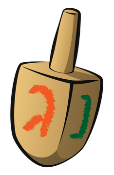 Dreidel clipart
