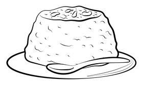 Halwa drawing black and white clipart