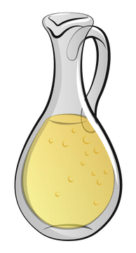 Hanukkah jug of oil clipart