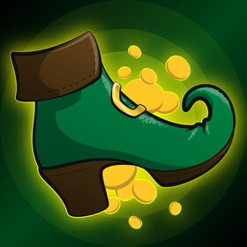 Leprechaun shoe vector