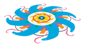Rangoli mandala clipart