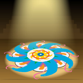 Rangoli mandala vector