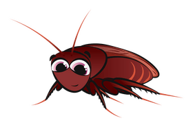 Cockroach cartoon clipart