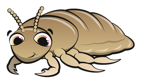 Louse cartoon clipart