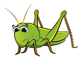 Grasshopper cartoon clipart