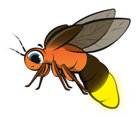 Firefly cartoon clipart