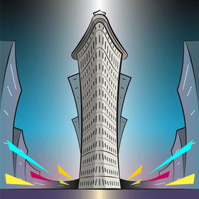 Flatiron building vector