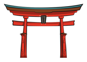 Itsukushima shrine clipart