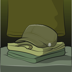 Army cap vector