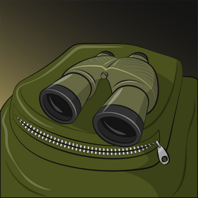 Binoculars vector