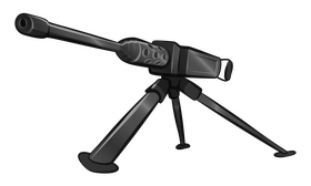 Machine gun clipart