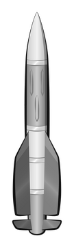 Long range missile clipart