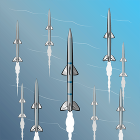 Medium range missile vector