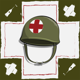 Medic helmet vector