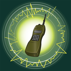 Walkie talkie vector