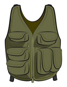 Tactical vest clipart